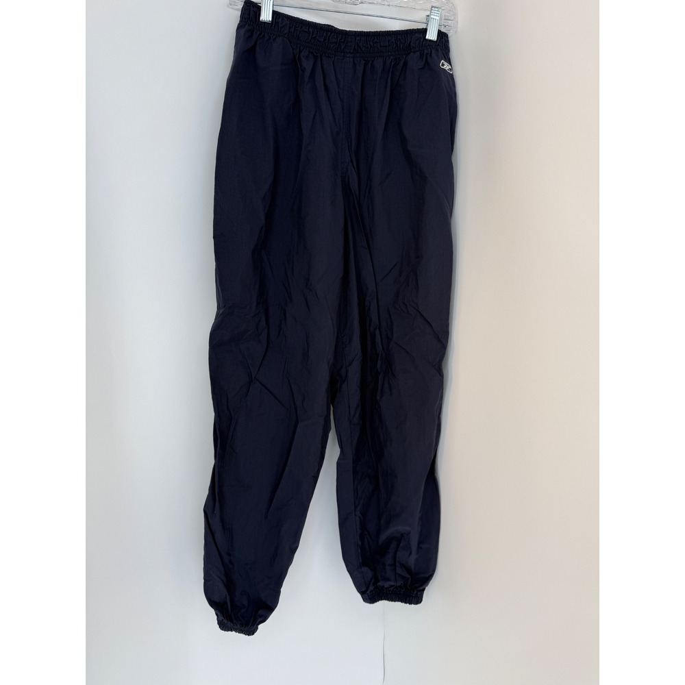 Vintage Reebok Baggy Track Pants Mens Large Navy Blue Blokecore Windbreaker